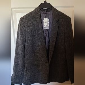 Express back and white blazer